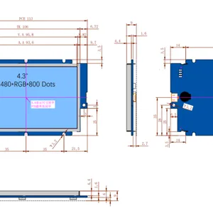 4.3-inch TFT Smart Serial LCD Screen 480*800 thumbnail-2