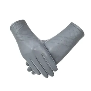 Hot Sale Classical Double Face Winte Leather Gloves thumbnail-4