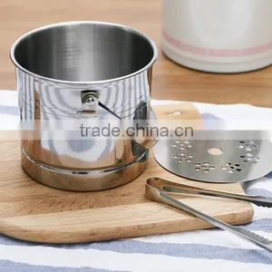 1.6L Stainless Steel Ice Bucket With Tong Champagne Bucket thumbnail-1