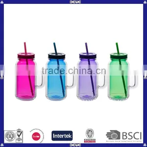 Hot Sell Customized Double Wall 16oz Cheap Price Tumbler Cups With Straw thumbnail-2