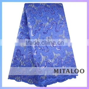 Mitaloo Wholesale Fashion Fabric Organza Lace Sequins and Handcut Fabric MOG0202 thumbnail-1