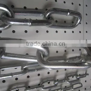 English Standard Electro Galvanized Mild Steel Long Link Chain thumbnail-1