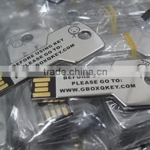 Bulk Items Metal Key Shape USB Key 8GB Custom thumbnail-1