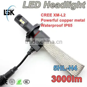Best Selling !!! 2015 no Fan New Design Car Led Headlight h4 H13 9004 9007 6500k High Low Beam 2 Years Warranty thumbnail-1