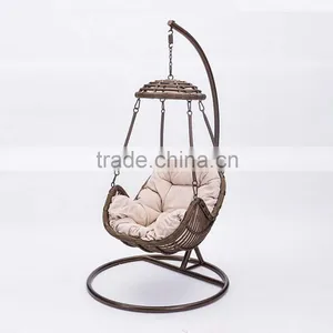 Single Seat Balcony Rattan Springs for Swing Chair Singapore Swing Egg Chair thumbnail-4