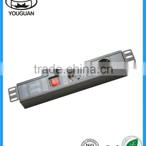 19''1.5U German Type Commercial 3 Ways PDU thumbnail-1