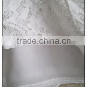 Sweet Short Sleeve Lace T-shirt White Cotton Summer Top for Lady thumbnail-3