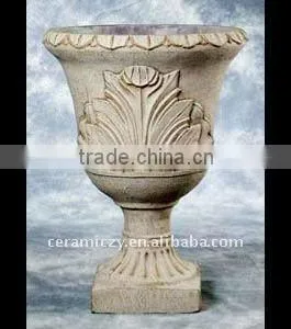 New Polyrstone Cement Polyresin Big Vase Pot thumbnail-1