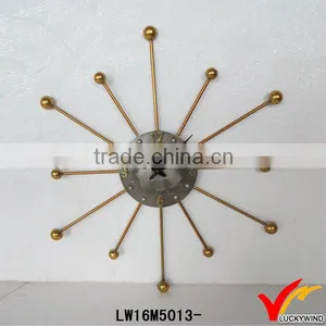 Handcraft Vintage Decorative Sun Shaped Wall Clock thumbnail-1
