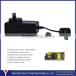 36W Switching Power Supply 12V 3A Power Adapter au Plug thumbnail-2