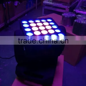25pcs Led Moving Head Light RGBW Matrix Beam Stage Wash Light Display Shapes Automatic Professional 16/37/112 Channel Party DJ thumbnail-3