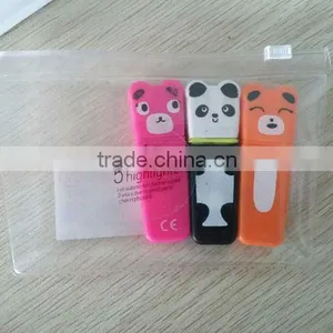 Perfect Design 100''perfect Quality Mini Promotional Panda Gift Highlighter Marker Pen thumbnail-1