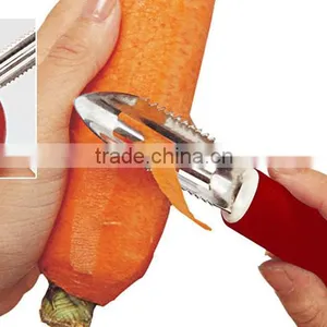 ABS+S/S+PP 18.5*2.4 High Quality Kitchen Utensil Multifunctional Stainless Steel Peeler/fruit Peeler Slicer/potato Peeler/peeler thumbnail-1