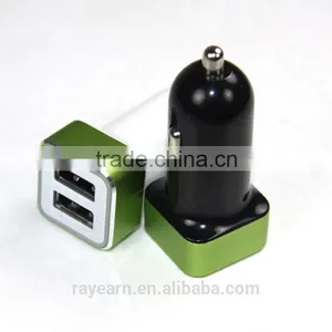 REYON 4.8A/24W 2-Smart Port USB Car Charger ,Portable Fast Car Charger Compatible for Iphone,samsung thumbnail-1