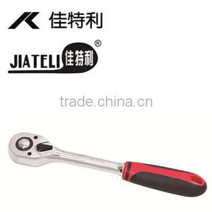 Good Quality Reversable Quick Release Ratchet Handle With Two-color Tone Straight Comfort Grip thumbnail-1