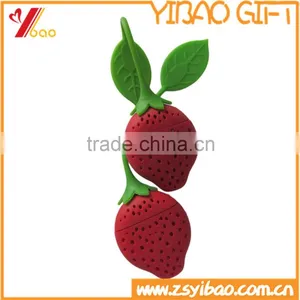 Lovely Design Strawberry Shaped Silicone Tea Infuser /Food Grade Silicone Silicone Tea Strainer thumbnail-2
