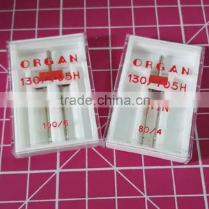 Organ Needles 130/705H Twin Needle 80/4MM 100/6MM Domestic Sewing Machine Twin Needle thumbnail-1