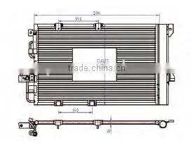 Auto Condenser for CHEVROLET VIVA 05-(OEM NO.: 13192901/1850073/1850112/93170608) thumbnail-1