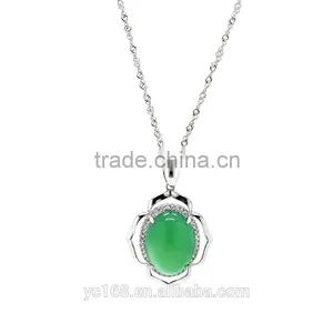 Yiwu Factory Jewelry Pendant Necklaces Type Jade Jewelry Emerald Beads Necklace thumbnail-1