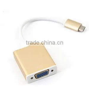 Type C USB to VGA Cable Audio Aluminum Alloy Shell thumbnail-1