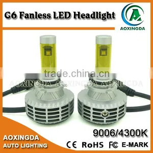 3000K 4300K 6500K 8000K 10000K G6 All in One LED Headlight 9006 6000LM thumbnail-2