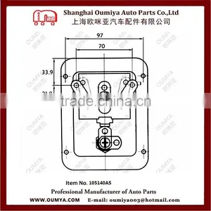 Excellent Quality Flush Door Cam Lock/Toolbox Latch 105140AS thumbnail-3