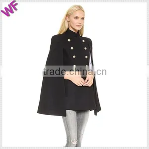 Custon Fashion Military Wool Poncho thumbnail-3