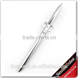Silver Metal Ballpoint Pen , Slim Silver Pen thumbnail-1