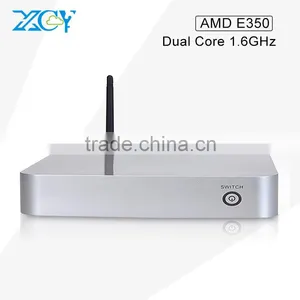 Cheapest L19X E350 Mini Cpu Media Center Industrial Computer 4G RAM 64G SSD With WIFI,12V Power Adapt Support WIN7/WIN 8.1 thumbnail-1