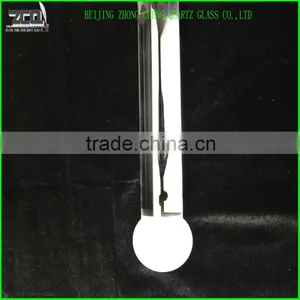 High Quality Crystal Quartz Glass Rod With A Fine Grind Ball Ending thumbnail-5