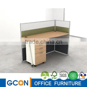 Translucent Glass Screen Wall Partition Workstation/metal Frame Workstation for Single Seat thumbnail-1