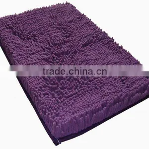 Chenille High Pile Floor Mat With Pvc Anti Slip Base thumbnail-5