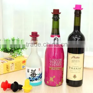 Wholesales Cheaper Logo Design Silicone Wine Stopper thumbnail-5