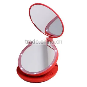 High-end Portable Compact Mirror & Travel Set Pocket Mirror With Led Lights thumbnail-1