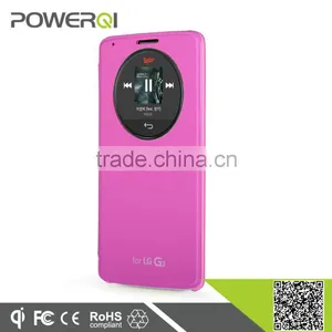 2016 New Design Wireless Phone Case Leather Phone Case qi Wireless Charger Receiver for LG G3 Stylus thumbnail-3
