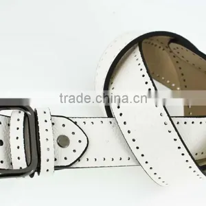 2015 Women Plain Fashion PU Leather Jeans Belt With Fuax Leather and Square Buckles in Yiwu thumbnail-5