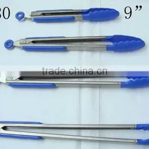 Food Grade Stainless Steel Kitchen Tongs BBQ Tongs Serving Food Tongs thumbnail-1