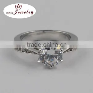 2015 Wholesale Finger Ring,Platinum Crystal Fashion Ring thumbnail-1