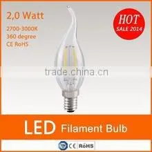 Full Glass 400lm 4W E14 Led Filament Candle Bulb thumbnail-1