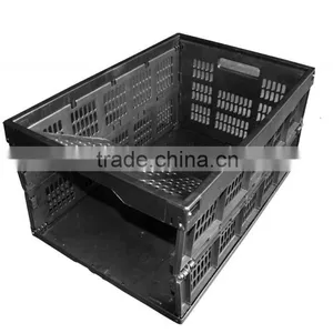 Foldable L525xW355xH270mm Logistic Plastic Crate thumbnail-2