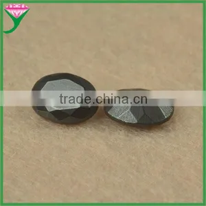 Wholesale Price Black Faceted Oval Shape Hematite Stone thumbnail-2