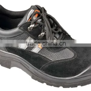 Anti-Puncture PU Injection Split Embossed Leather Toe Cap Safety Shoes thumbnail-3