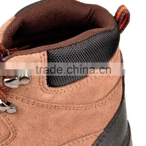Anti-Puncture PU Injection Suede Leather Toe Cap Safety Shoes thumbnail-6