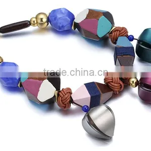 New Design Popular Wood Beaded Necklace thumbnail-5