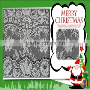 White Pineapple Flower Dress Lace Fabric for Wedding Dress thumbnail-1