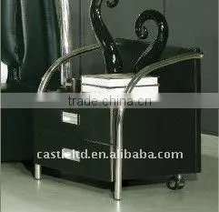 Black Modern Nightstand thumbnail-1