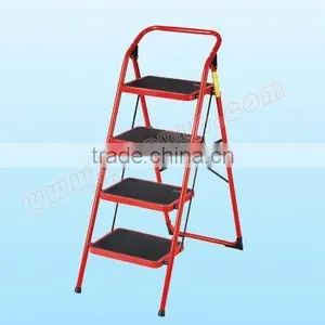 Steel Step Ladder 4 Steps Wide Pedal thumbnail-1