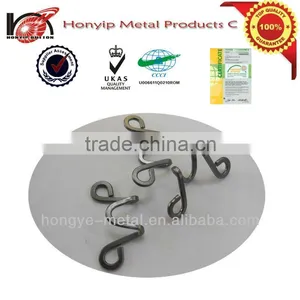 Stainless Silver Solid Metal Hook With Eye thumbnail-1
