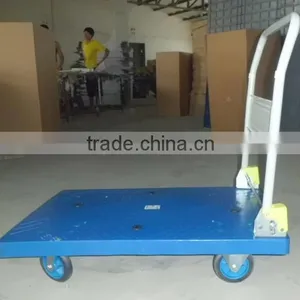 Plastic Flat Cart PH302 With Four Wheels thumbnail-4
