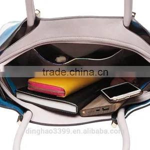 2016 Newest Design Handbag Nice Lady Handbag Fashion PU Handbag With Wallet thumbnail-6